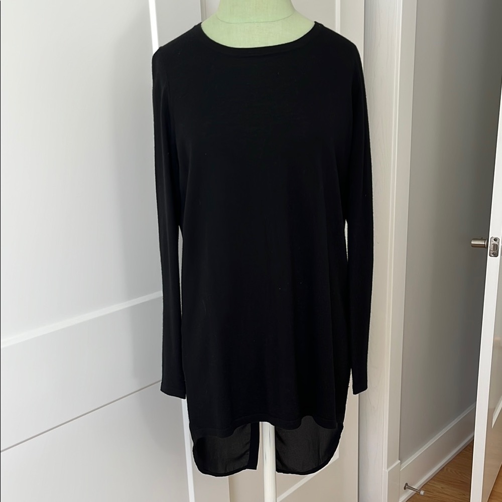 Kinross Black Relaxed Long Sleeve Tunic